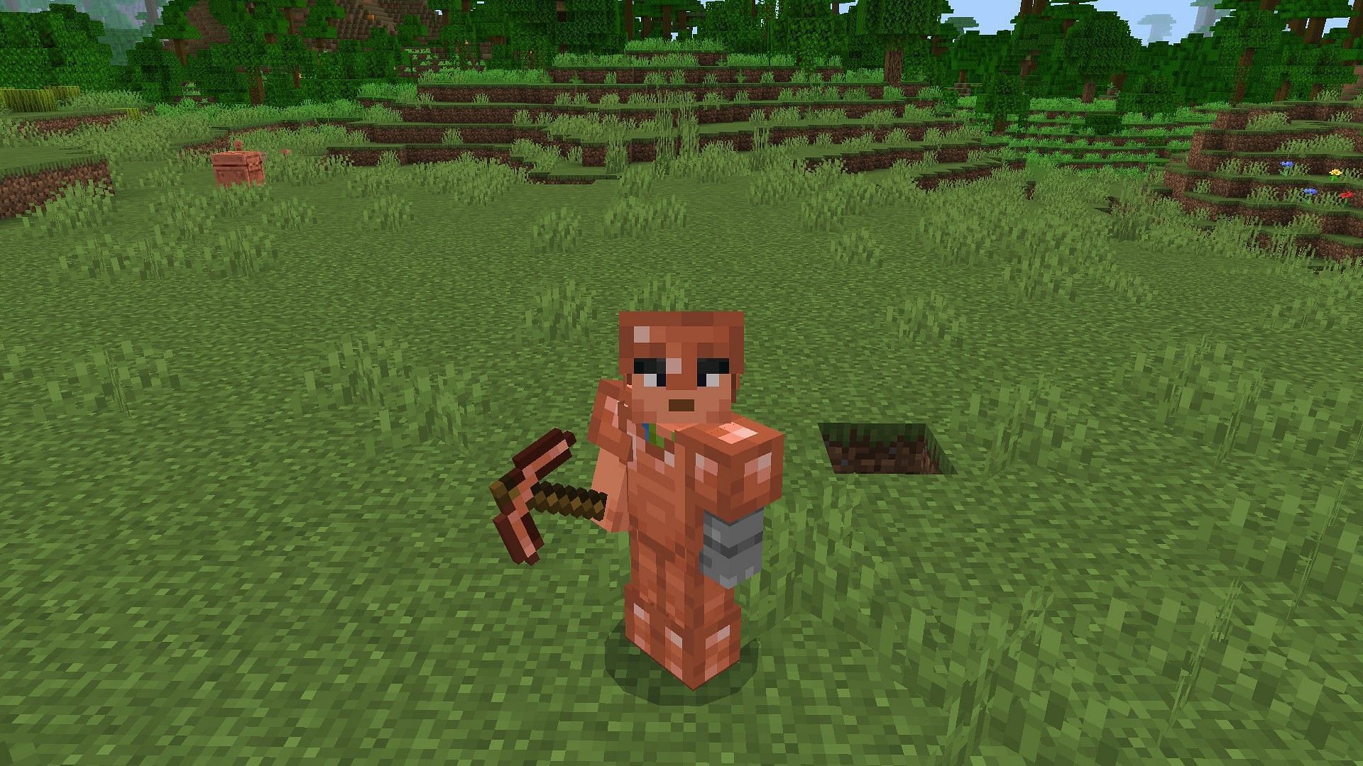 Copper armor can be crafted with copper ingots in the fall game drop (Image via Sportskeeda Gaming || Mojang Studios)